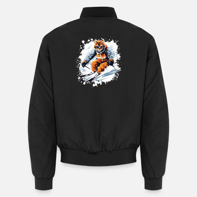 Cat Ski Skiing - Bomber unisexe - noir