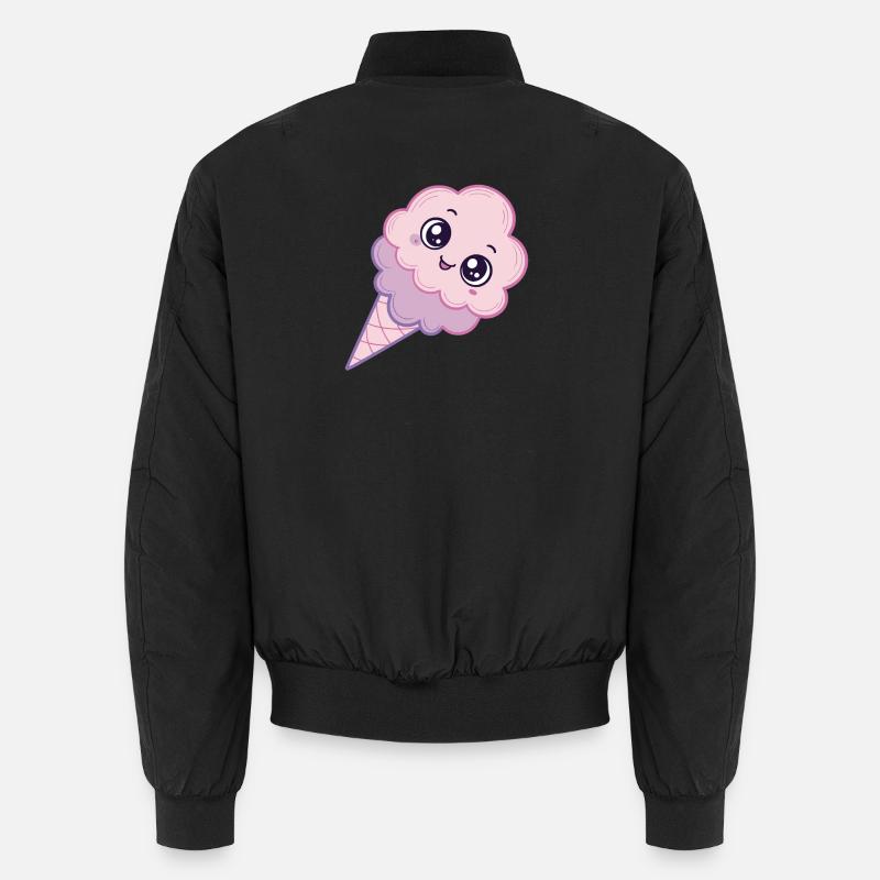 Kawaii Eiscreme Wolke Pink Unisex Bomberjacke