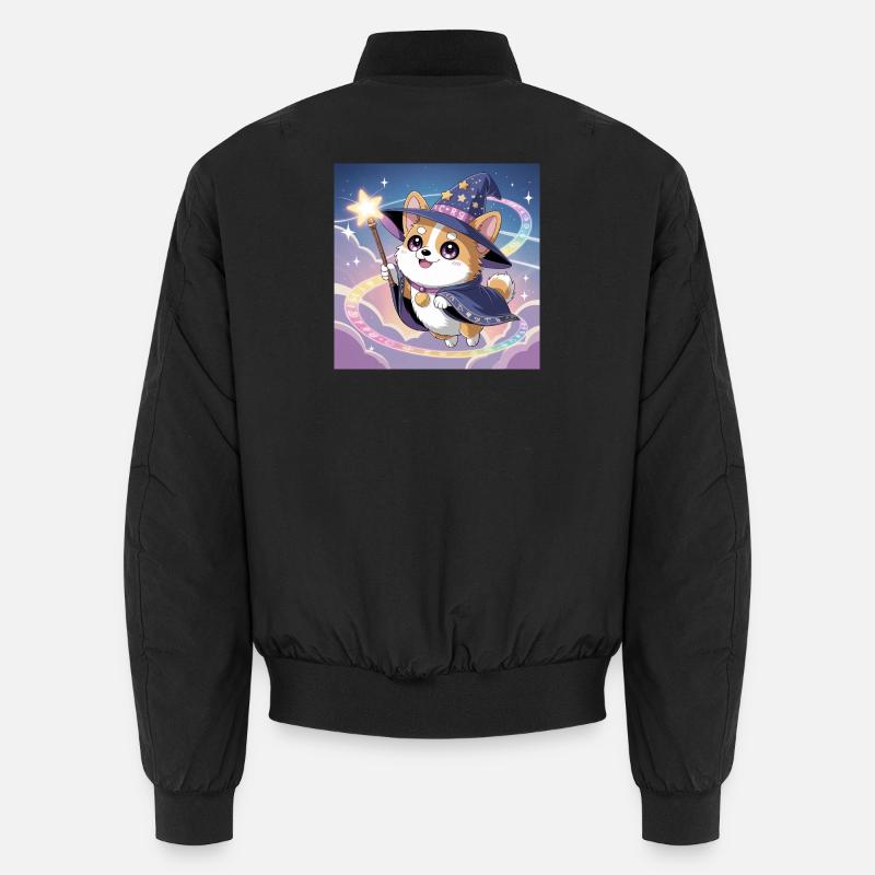 Corgi mystique - Bomber unisexe - noir