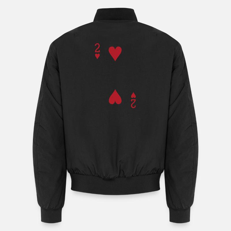 Two Hearts Double Head Card Rome Unisex Bomber Jacket