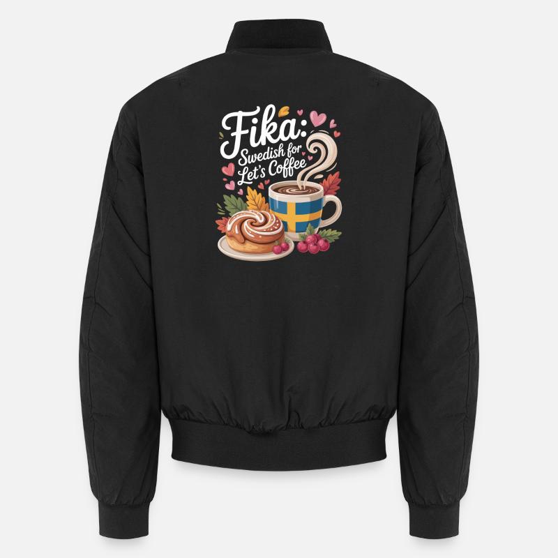Fika - Unisex Bomberjacke - Schwarz