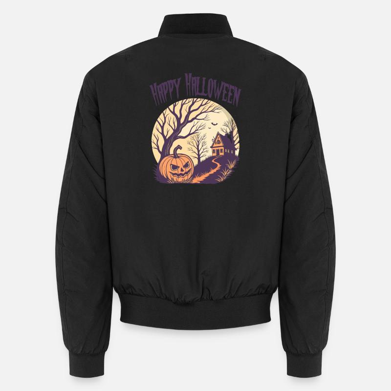 Happy Halloween - Unisex Bomberjacke - Schwarz