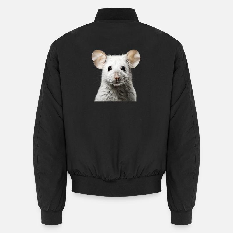 Souris mignonne - Portrait d’animal mignon Bomber unisexe