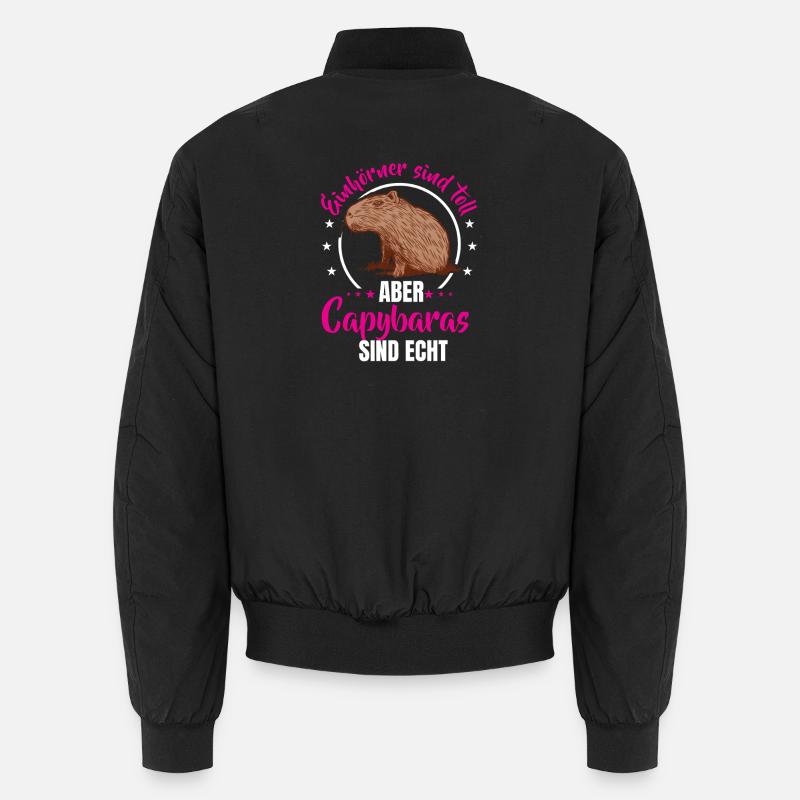 Capybara are real capybaras Unisex Bomber Jacket