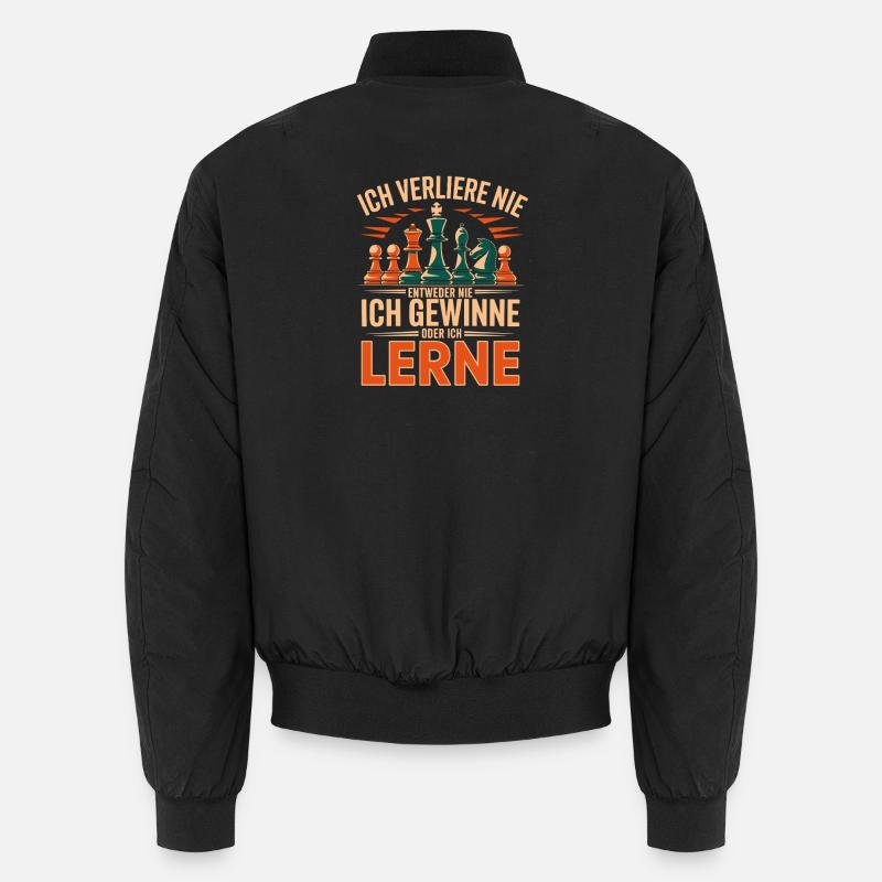 I never lose, either I win or I Unisex Bomber Jacket