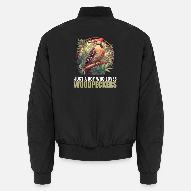 Spechte Specht Unisex Bomberjacke