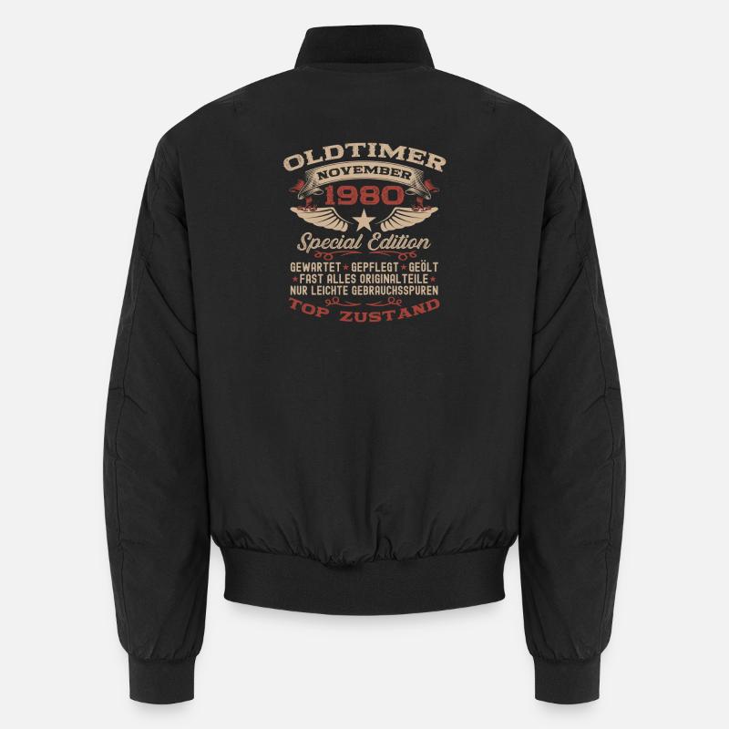 45. Geburtstag Geschenk Oldtimer November 1980 Unisex Bomberjacke