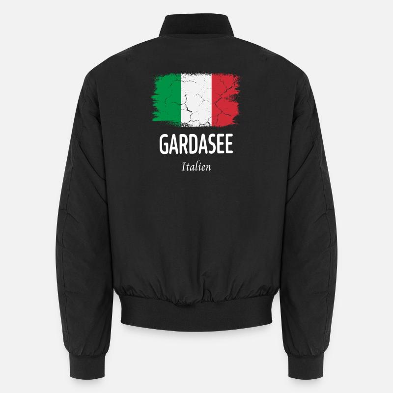 Lac de Garde - Bomber unisexe - noir
