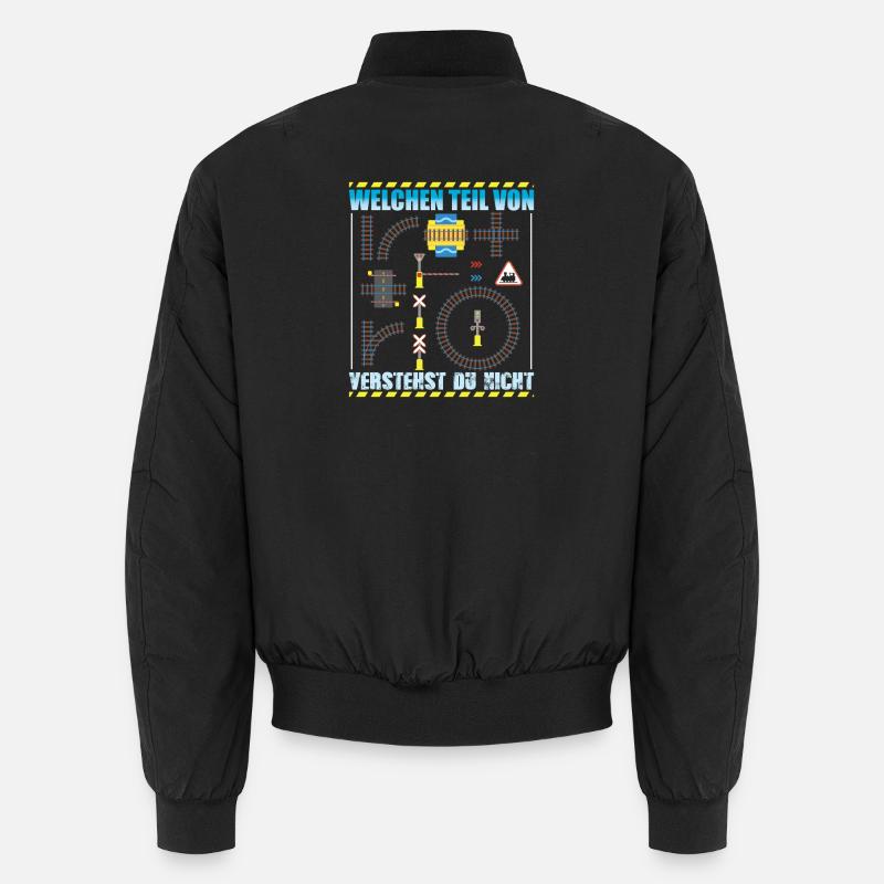 Model Railway Model Railway - Unisex Bomber Jacket - black