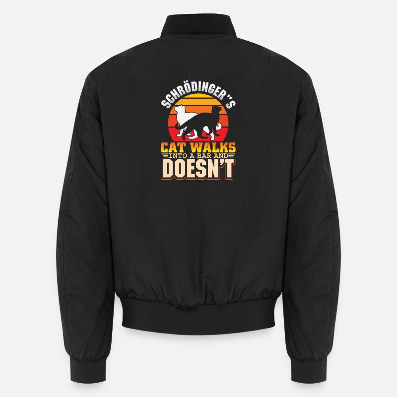 Schrödinger's Cat Nerd Geek Physicist Science Unisex Bomber Jacket