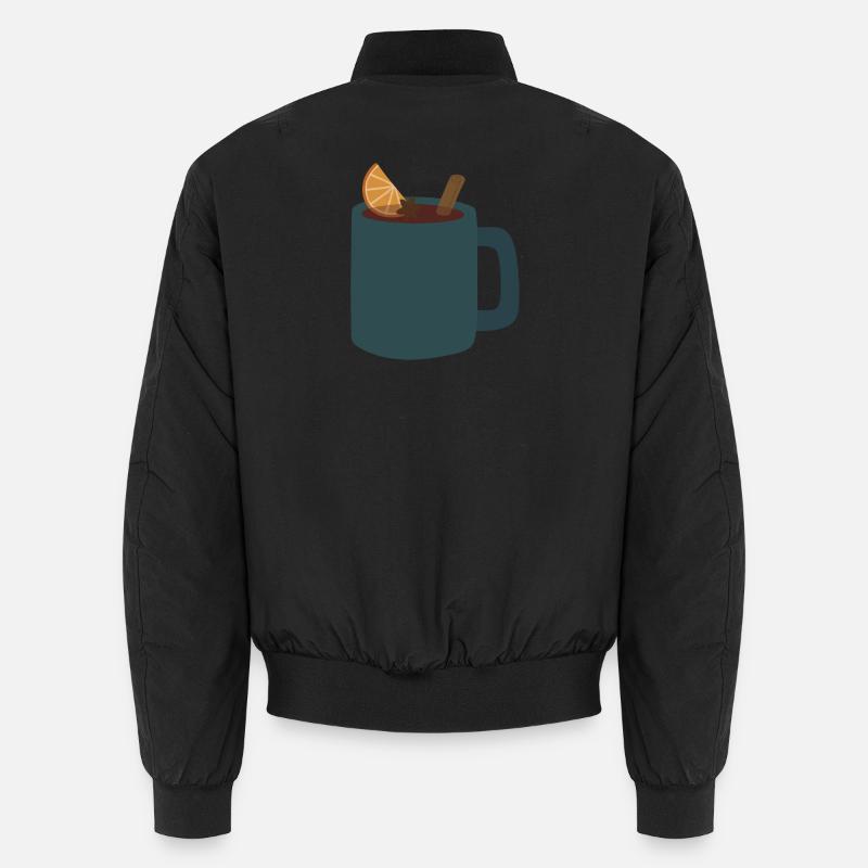 Mulled Wine Mug Illustration Unisex Bomber Jacket