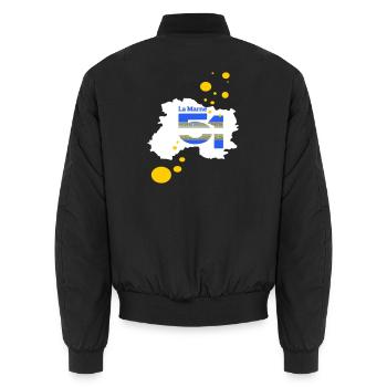 La Marne 51 - Bomber unisexe - noir - Dos - AI Model Male 185 light (185cm)