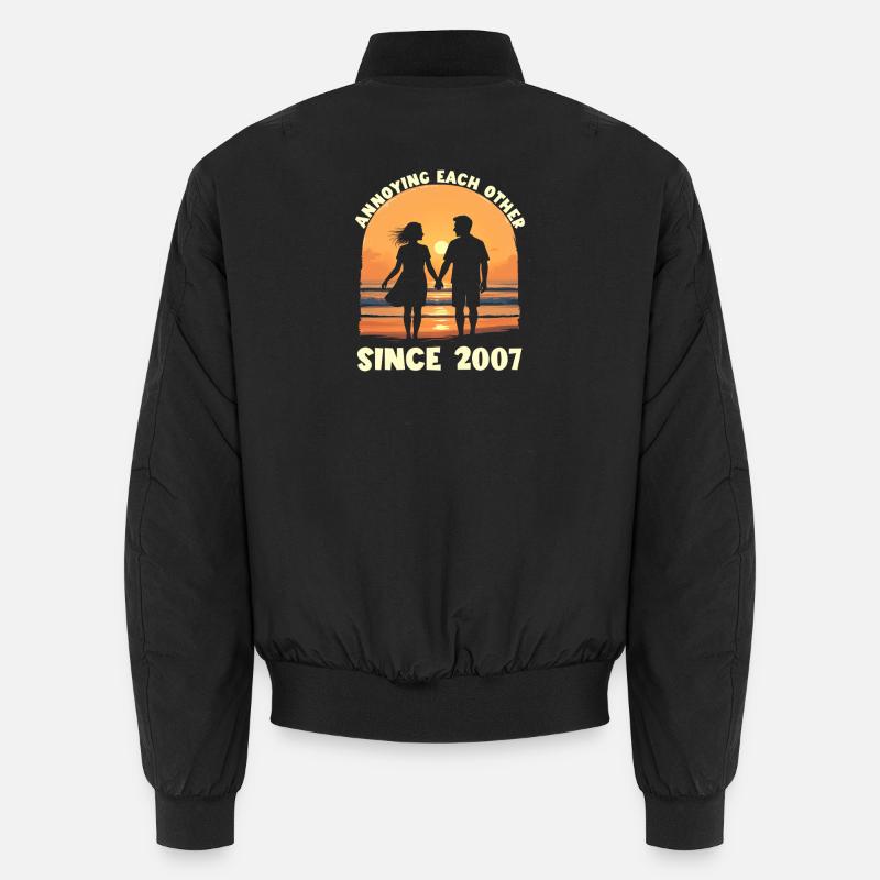 We've been annoying each other since 2007 Anniversary Unisex Bomber Jacket