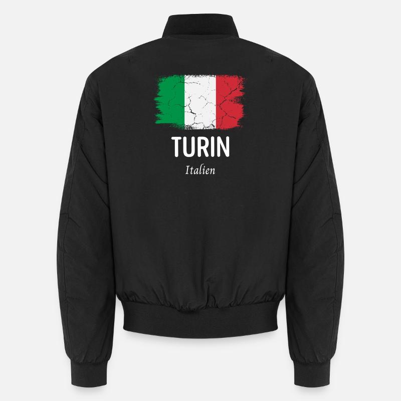 Turin - Unisex Bomber Jacket - black