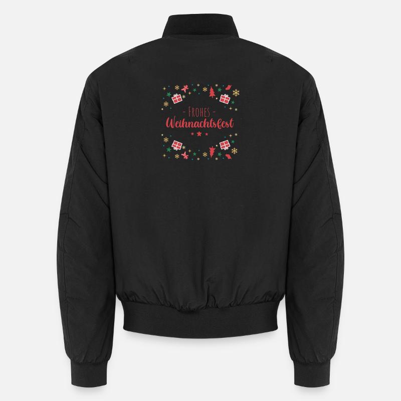 Merry Christmas - Unisex Bomber Jacket - black