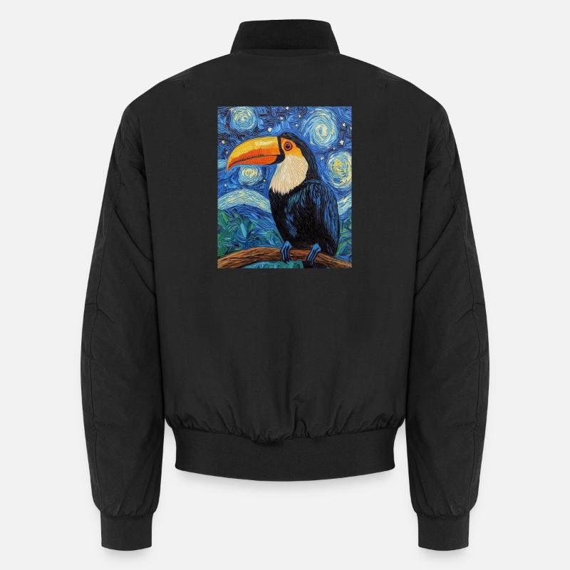 Tukan Vogel Van Gogh Style Unisex Bomberjacke