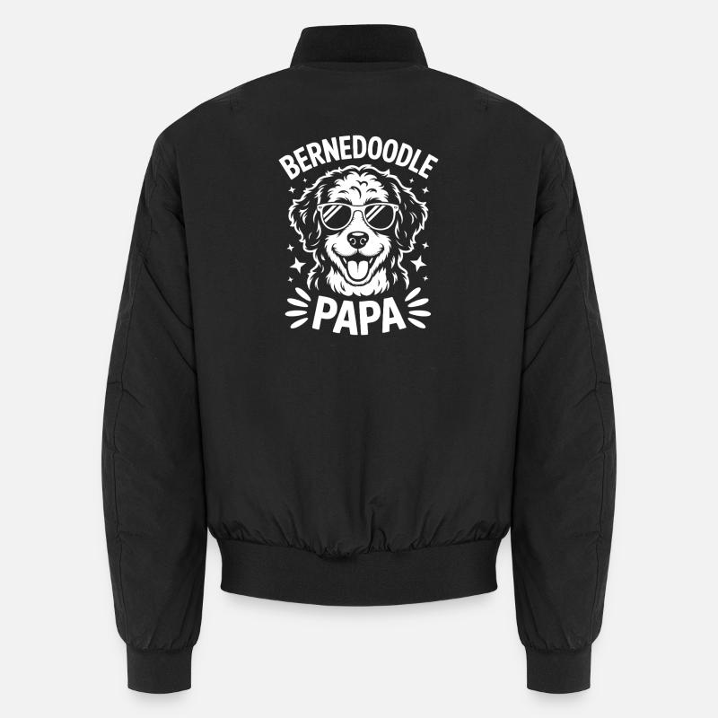 Bernedoodle Saying Dad Joke Bernedoodle Gift Unisex Bomber Jacket