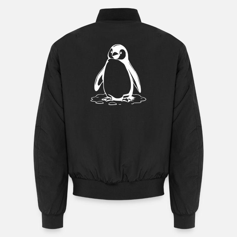Pinguin - Unisex Bomberjacke - Schwarz