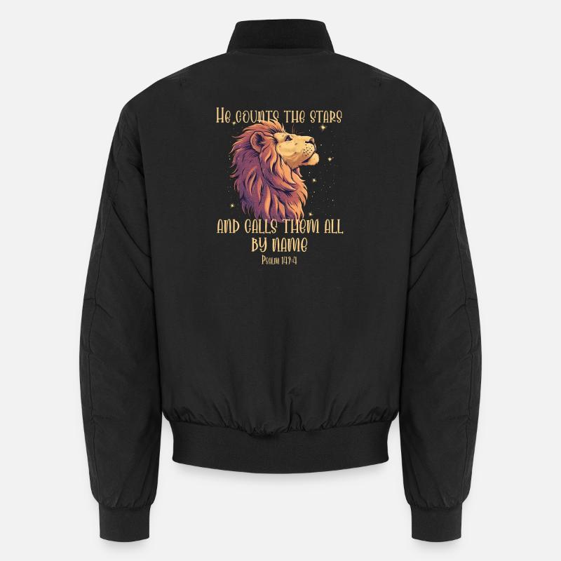 Leo Bible Verse Christian Unisex Bomber Jacket