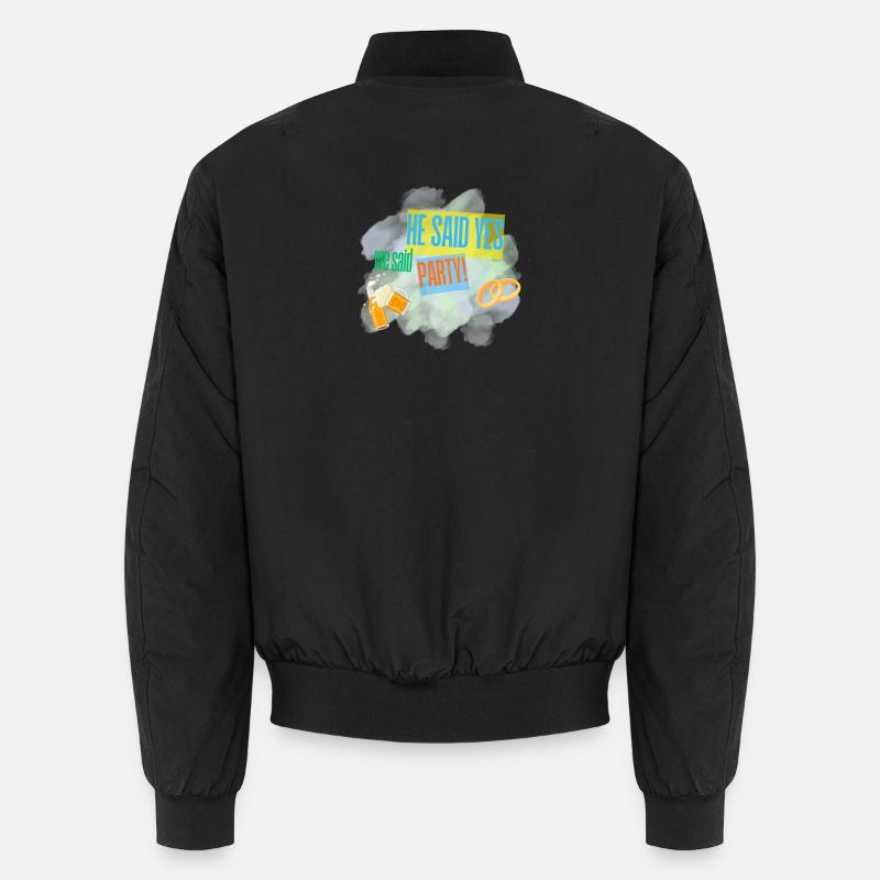 He said yes JGA - Unisex Bomber Jacket - black