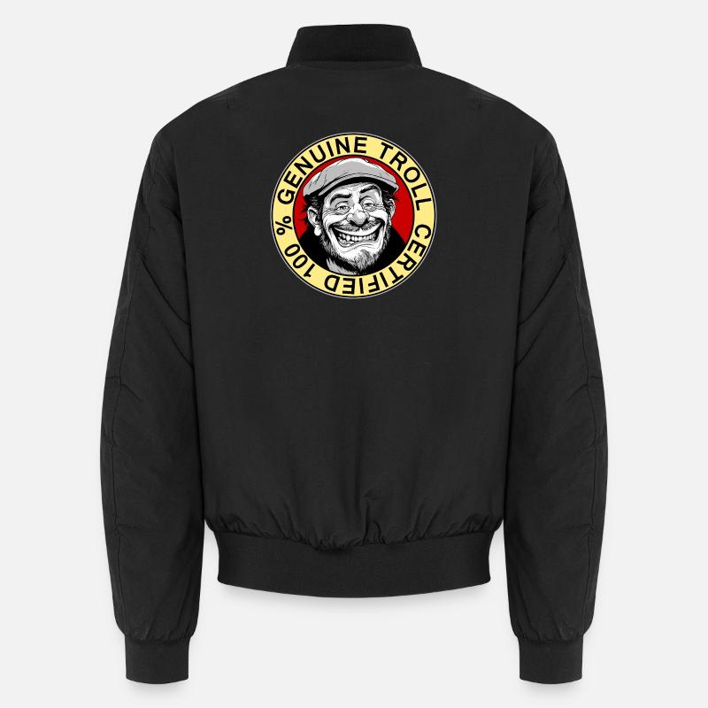 Echtes Troll-zertifiziertes Abzeichen Unisex Bomberjacke