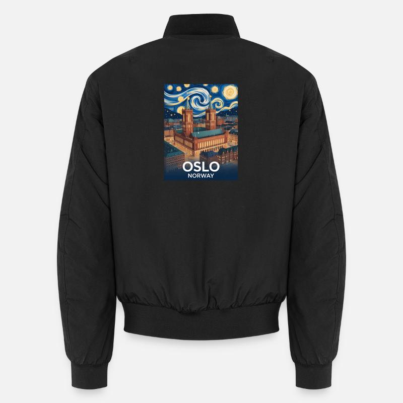 Oslo - Unisex Bomberjacke - Schwarz