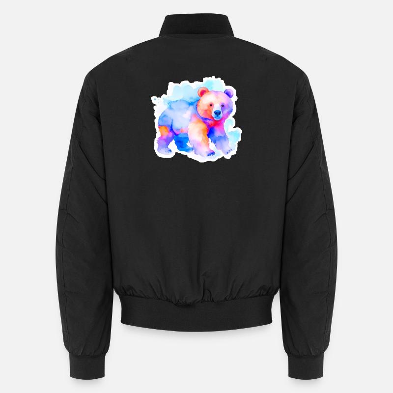 Kleiner kunterbunter Bär Unisex Bomberjacke