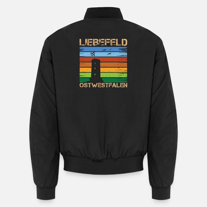 Liebefeld ❤ Sparrenburg - Unisex Bomberjacke - Schwarz