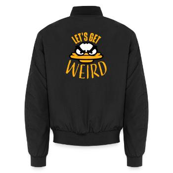Obtenons Bizarre Crazy Duck Evil Insane Fun - Bomber unisexe - noir - Dos - AI Model Male 185 light (185cm)