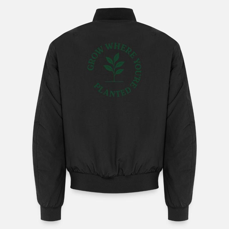 Wachsen, wo du bist Unisex Bomberjacke