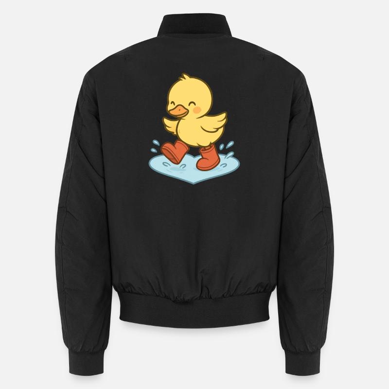 QuackSplash Rubber Duck in Boots Unisex Bomber Jacket
