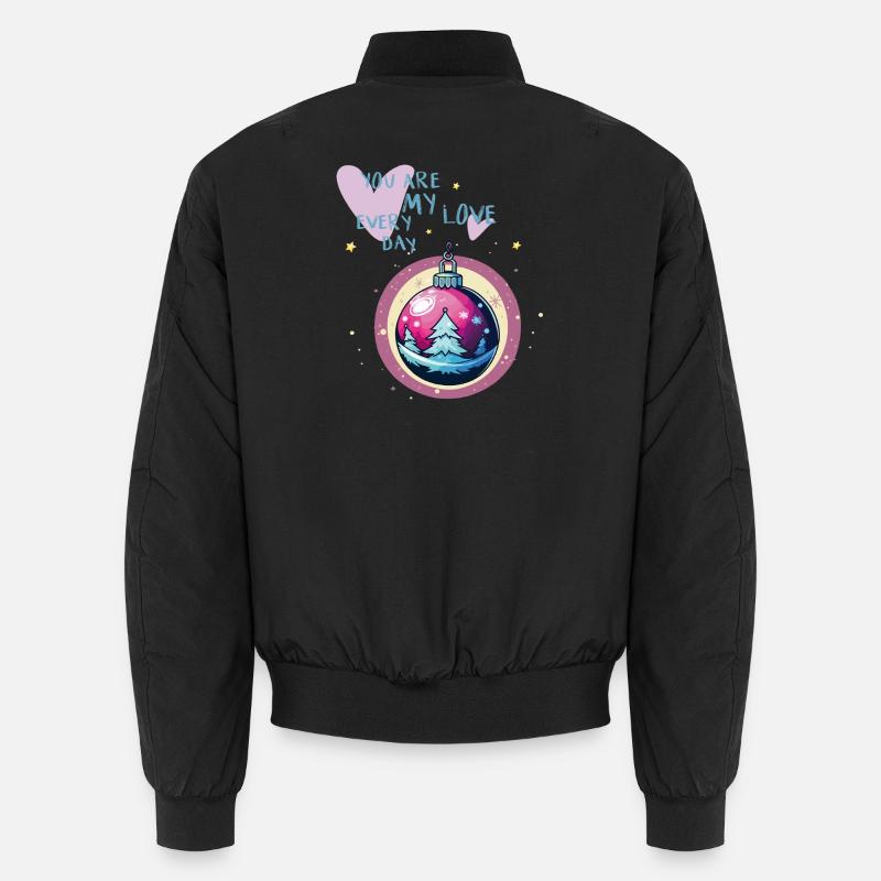 Boule de Noël amour - Bomber unisexe - noir