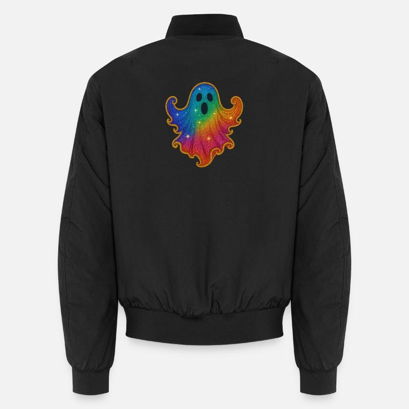 Regenbogen Geist Glitzer Bomber unisexe