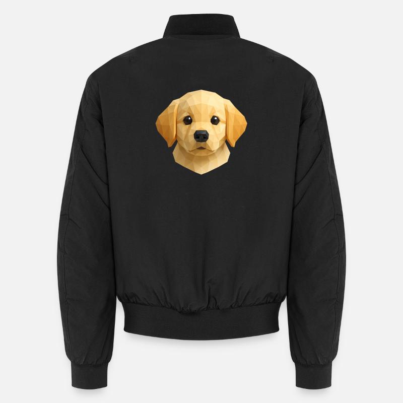 Chiot Golden retriever mignon - Polygon Dog Design Bomber unisexe
