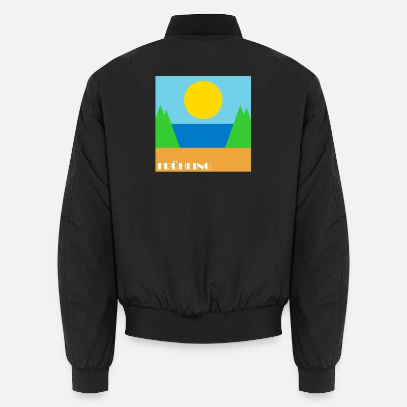 Source - Bomber unisexe - noir