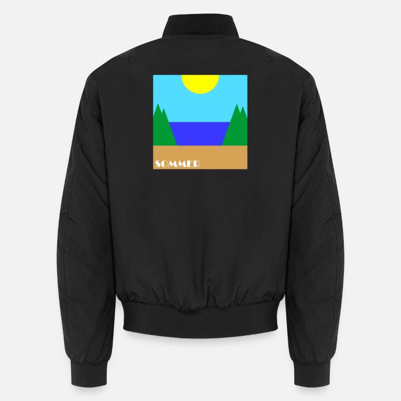 Sommer - Unisex Bomberjacke - Schwarz