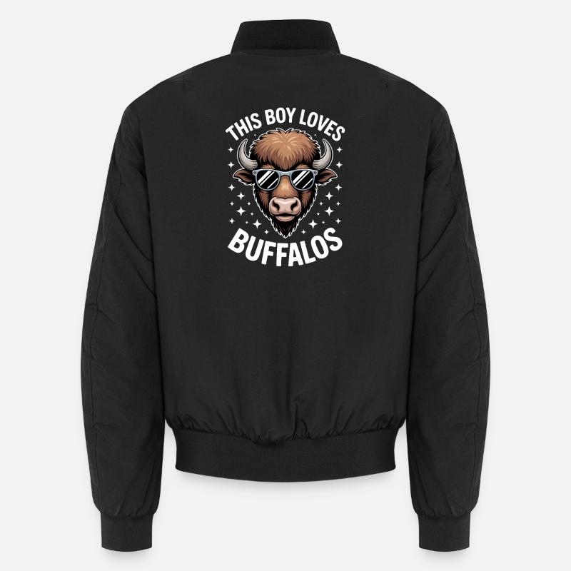 Büffel Spruch Jungs Lustiges Büffel Geschenk Unisex Bomberjacke