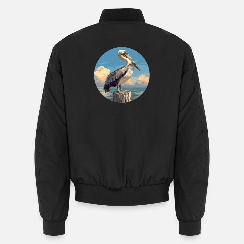 Pelicans Pelican - Unisex Bomber Jacket - black