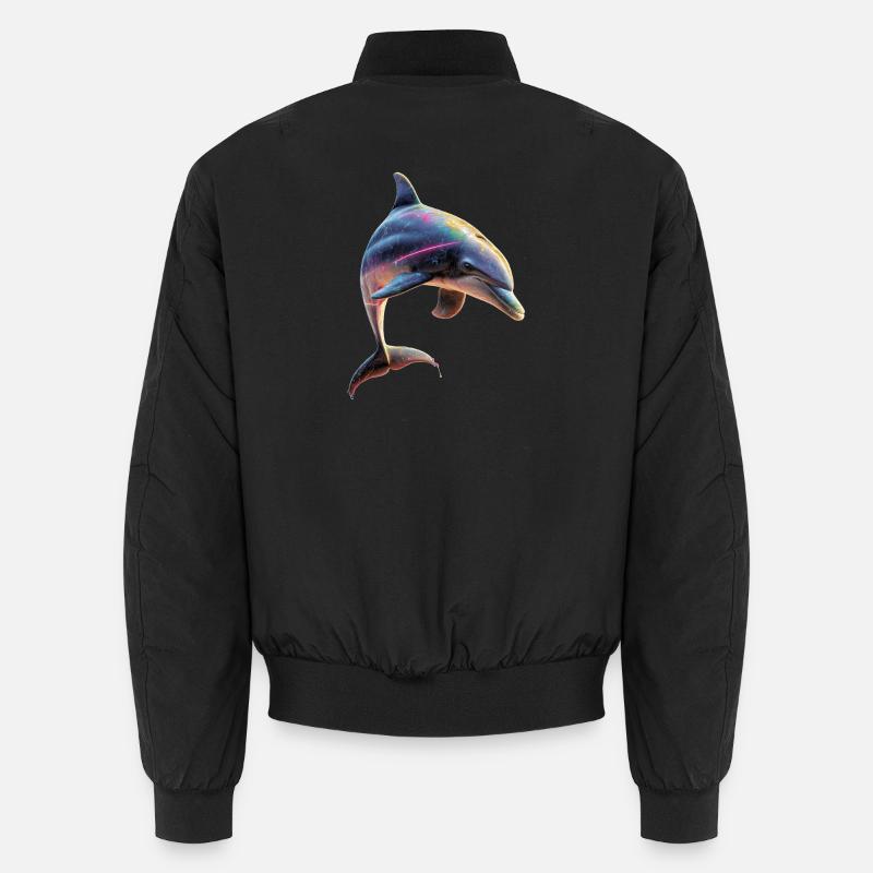 Dauphin Plongeur Dauphins Océan Dauphins mignons Dauphin Bomber unisexe