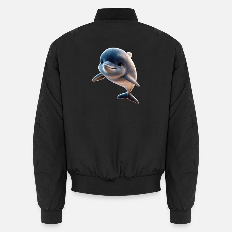 Dauphin Plongeur Dauphins Océan Dauphins mignons Dauphin Bomber unisexe