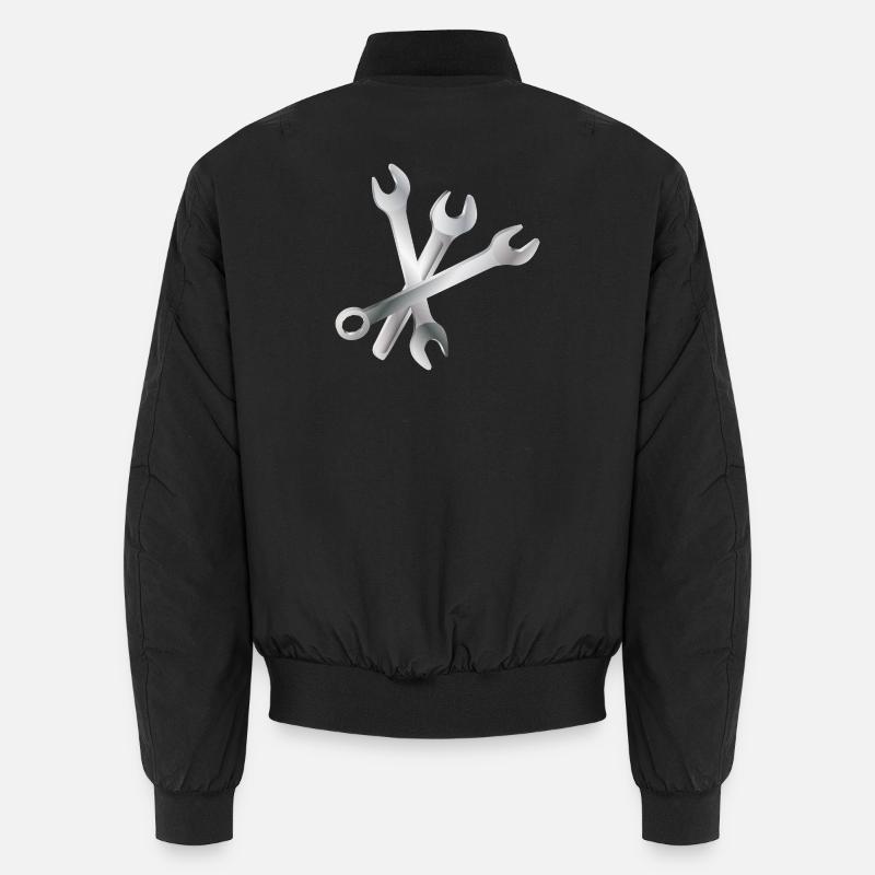Wrench Set – Tools & Craftsmanship - Unisex Bomber Jacket - black