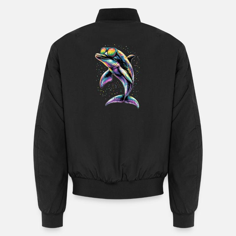 Dauphin Plongeur Dauphins Océan Dauphins mignons Dauphin Bomber unisexe