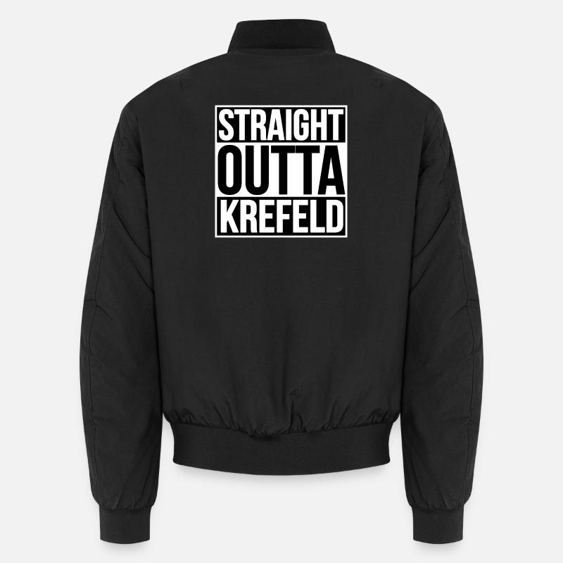 STRAIGHT OUTTA KREFELD - Unisex Bomber Jacket - black