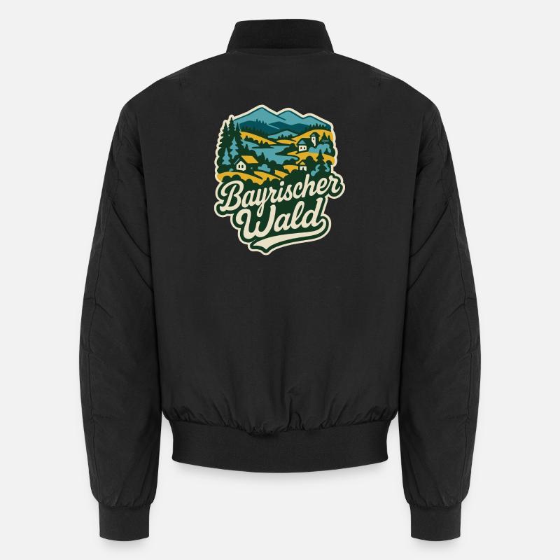 Bavarian Forest Landscape Unisex Bomber Jacket