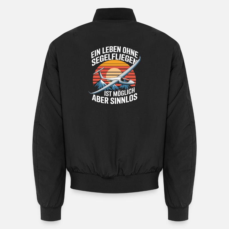A life without gliding is possible, but Unisex Bomber Jacket