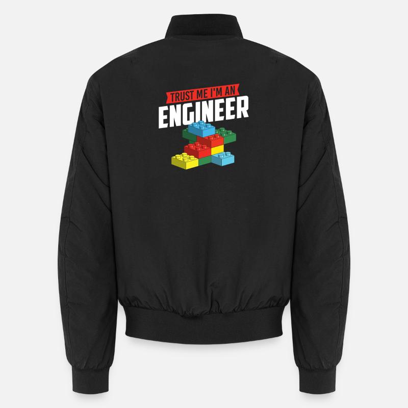 Croyez-moi, je suis un ingénieur Brick Builder Block Build Bomber unisexe