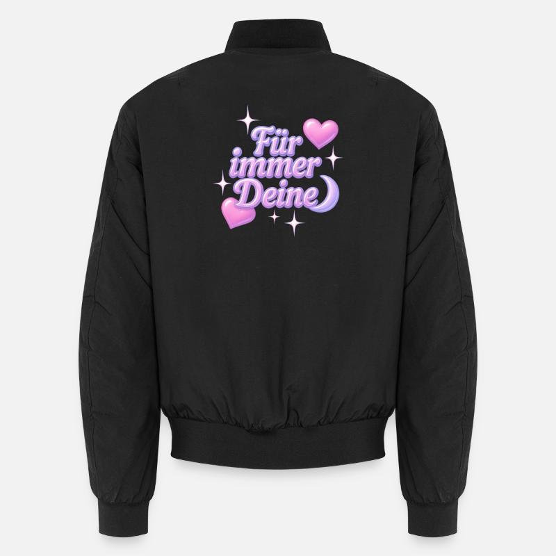 für immer deine / y2k statement design Unisex Bomberjacke