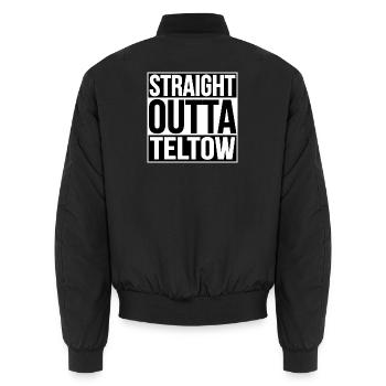 Directement sorti de Teltow - Bomber unisexe - noir - Dos - AI Model Male 185 light (185cm)