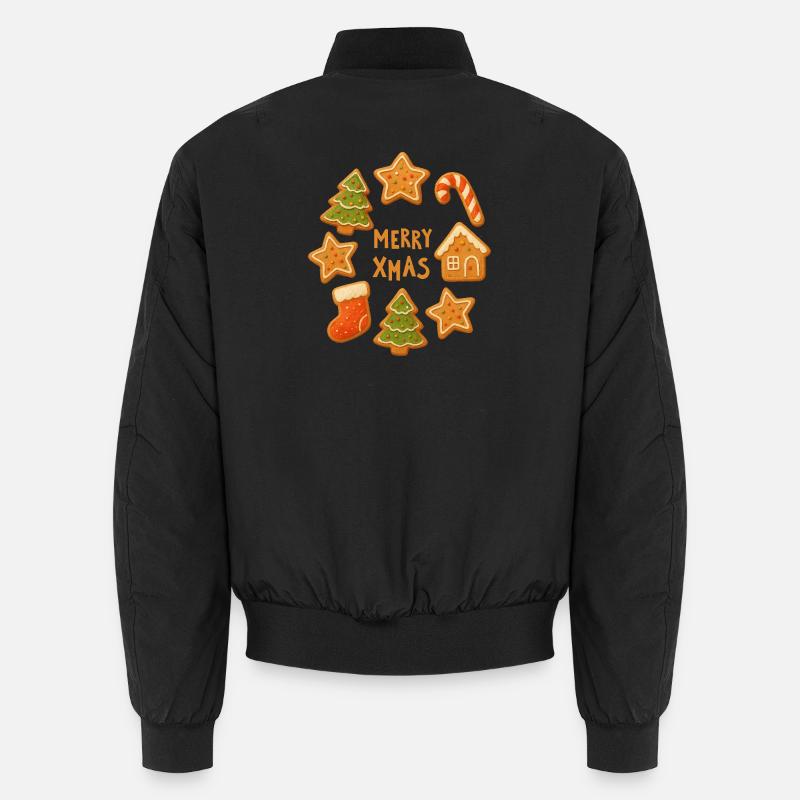 Frohe Weihnachten - Unisex Bomberjacke - Schwarz