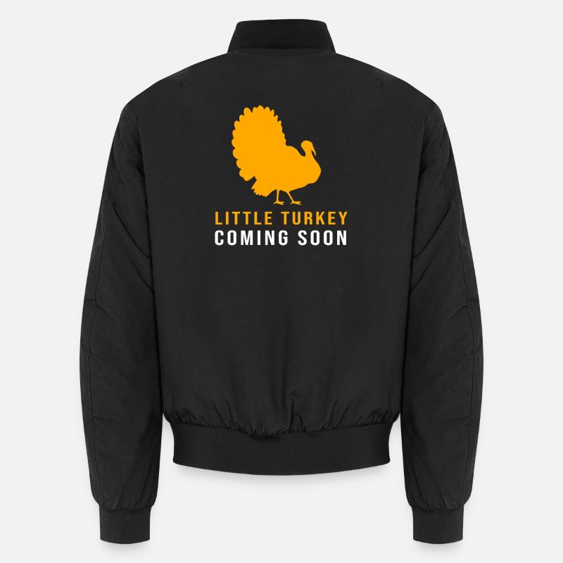 Thanksgiving Gender Reveal Werdende Mutter Unisex Bomberjacke
